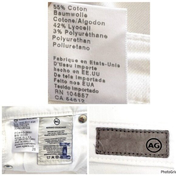 Adriano Goldschmied The Stevie Cuff Slim Straight Cuffed White Jean Mid-rise 26 - Picture 7 of 9